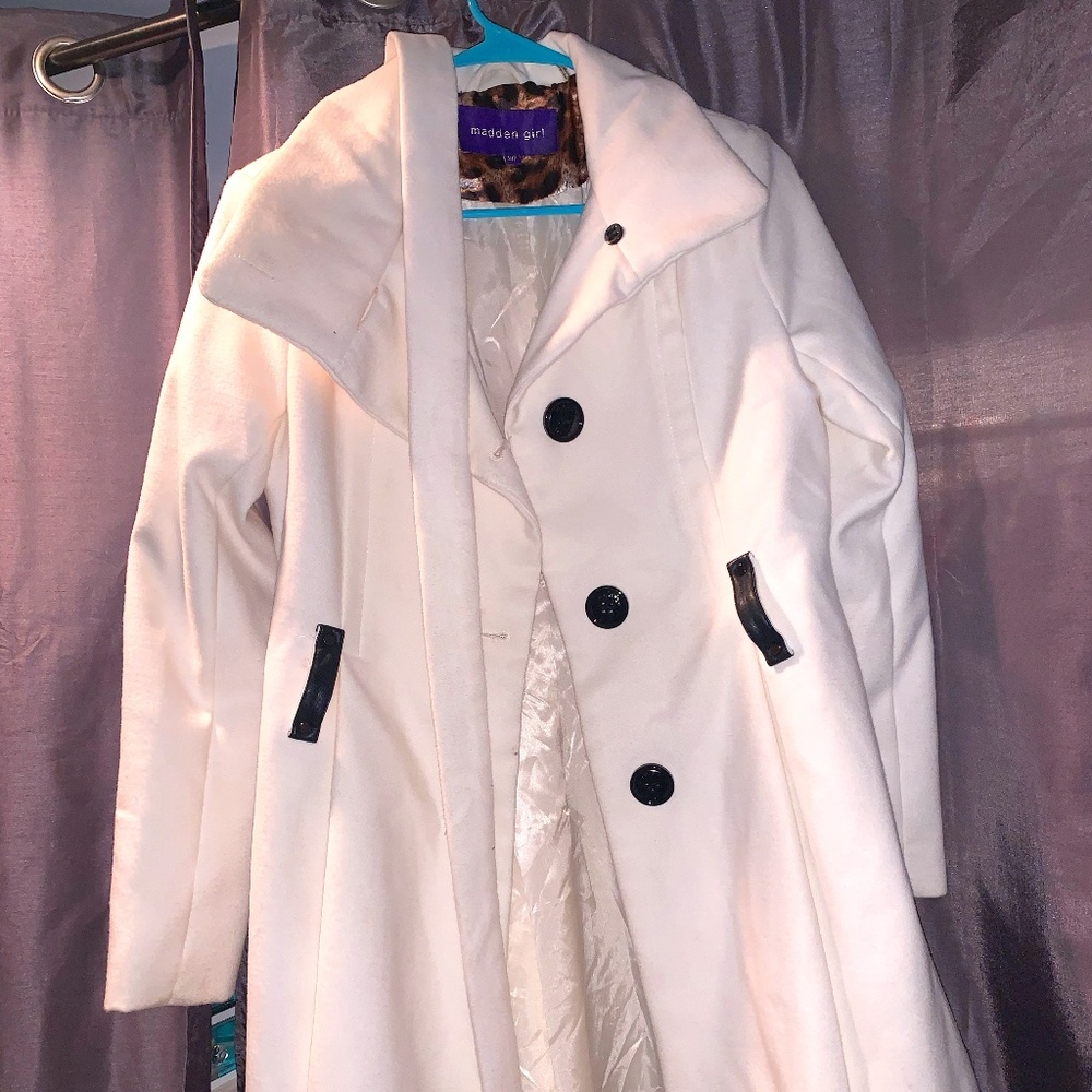 Madden Girl White Trenchcoat